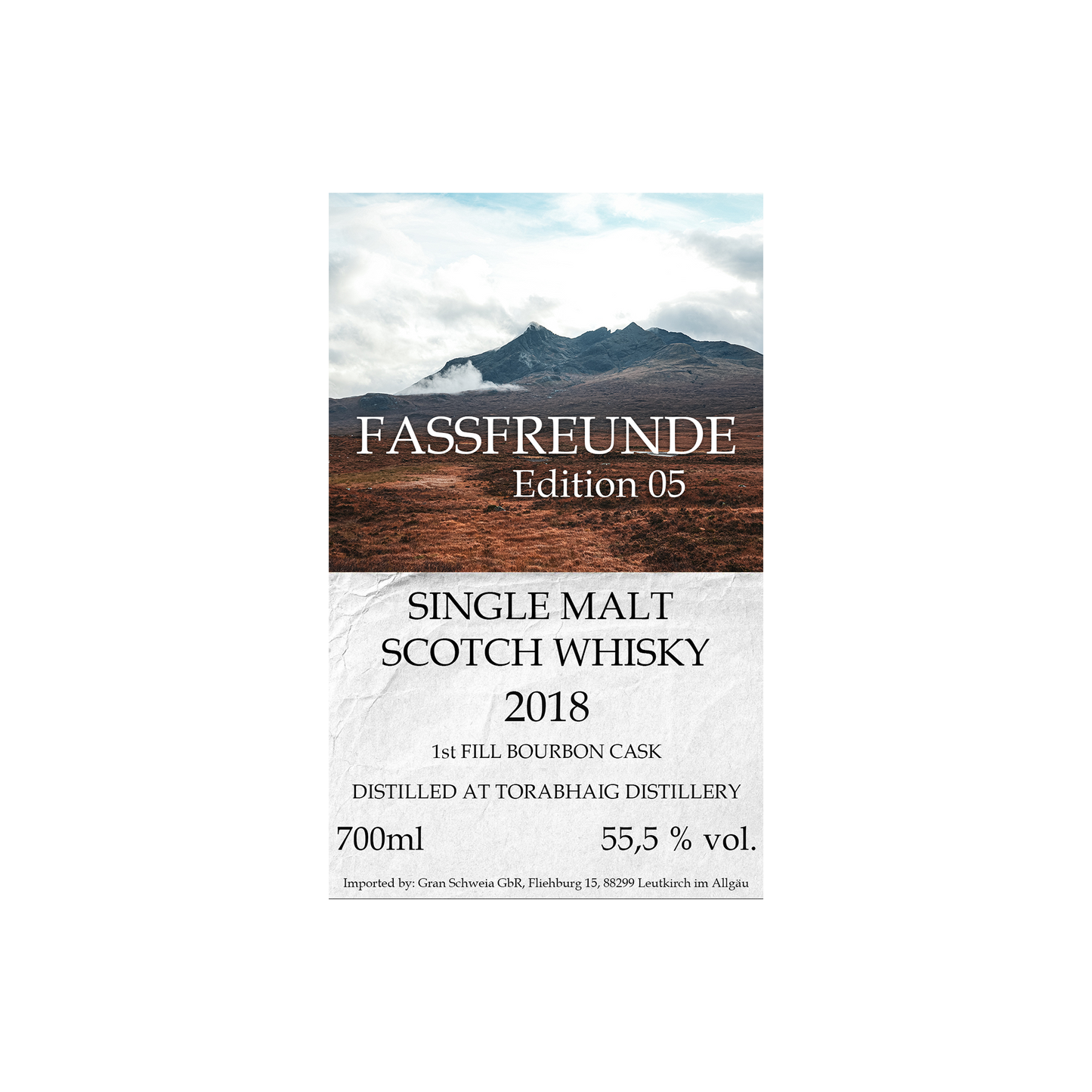 Vorbestellung Single Malt Scotch Whisky Fassfreunde Edition No. 05 2018/2026 Torabhaig Bourbon Cask