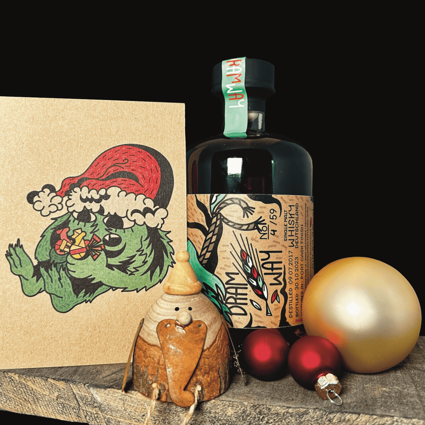 Dram Way - Christmas Malt 2023 mit Karte